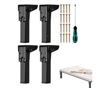 Patas Mesa Metálicas Protector de Goma para Suelo de Patas de Resistente | Pack 4 Piezas Patas Mesa De Cocina Antideslizante Para Cocina, Armario, Silla, Cama, Escritorio, Cómoda