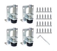 Patas niveladoras ajustables para muebles, paquete de 4 con tornillos y llave para estabilidad de gabinete y mesa y equilibrio preciso (4 unidades - L)