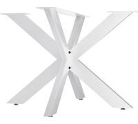 Patas para mesa, modelo Biloxi, dimensiones: 100x100 cm, color: blanco