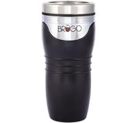 PATIFUN BRUGO MUG Taza de viaje antifugas con cámara de control de temperatura integrada, taza de viaje isotérmica de doble pared, ideal para amantes del té o del café, color retro azul oscuro