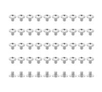 PATIKIL 10#-32x1/4" Tornillos de Cabeza Truss Phillips, 50 Pcs Tornillos para Madera, Tornillos para Máquina de Acero Inoxidable 304, Sujetador, Herrajes para Aspas de Ventilador de Techo
