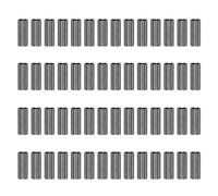 PATIKIL 100 Pcs 3/64" 1.2mm Manga De Lazo para Cable De Acero Cobre Negro | Doble Férula Duplex, Alambre, Para Crimpar Lazos Para Accesorios De Cable De Acero, Aparejos Pesca