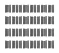 PATIKIL 100 Pcs Manga De Lazo para Cable De Acero 1/25" 1 Mm Cobre Negro | Doble Férula Duplex, Para Accesorios De Cable De Acero Aparejos Pesca Alambre