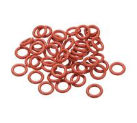 PATIKIL 100pcs Juntas Tóricas Rojas, 17x11x3mm(OD*ID*T) Anillo de Silicona O Ring Sellado Métrico VMQ Reemplazo para Reparación de Válvulas de Compresor de Fontanería Automóviles HVAC