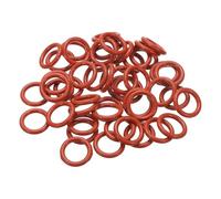 PATIKIL 100pcs Juntas Tóricas Rojas, 20x14x3mm(OD*ID*T) Anillo de Silicona O Ring Sellado Métrico VMQ Reemplazo para Reparación de Válvulas de Compresor de Fontanería Automóviles HVAC