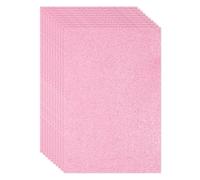 PATIKIL 10pcs Adhesva EVA Hojas de Espuma con Purpurina, 2mm Grosor Rosa Esponja Papel Brillante Lámina, 30x20cm (L*A) para Manualidades DIY Regalo Collage Álbumes Decoraciones