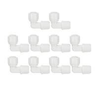 PATIKIL 10pcs Conector de Codo para Agua Purificador, Conexión Rápida Adaptador para Filtro, 1/8 Hembra NPT a 1/4" Tubo OD para Tubos Manguera Fontanería Sistema RO/DI Ósmosis Inversa
