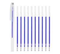 PATIKIL 10Pcs Recambios De Bolígrafos De Gel Borrables, Bolígrafos De Tinta Desaparecible Para Tela De 1mm Bolígrafo Marcador De Tela Para Costura Acolchado Planificador, Tinta Azul