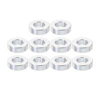 PATIKIL 10pcs Separadores de Aluminio, M10 Espaciadores Redondos de Metal Espaciadores Metálicos de Aleación de Aluminio para M10 Tornillo Pernos, 6x10.5x20mm (L*ID*OD)