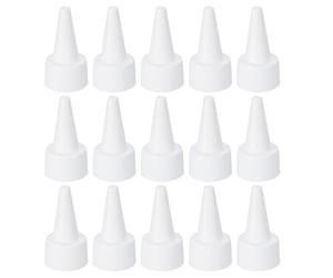PATIKIL 15 Unidades Tapas de Botella Twist 24/410 y Junta de Espuma Blanco