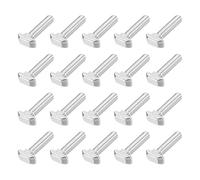 PATIKIL 20 Piezas Tornillo de Cabeza Martillo T M8x30 T Slot Drop In Bolt