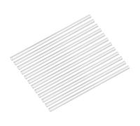 PATIKIL 20cm Tubos de Vidrio, 12pcs Pajita Cristal Reutilizable Corta Recta Borosilicato Vidrio Tubo Largo Resistente a Rotura para Soplado de Vidrio Sorbete Bebida, Transparente