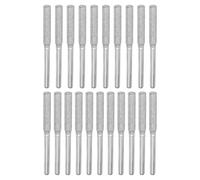 PATIKIL 21 Pcs Afilador De Cadena De Diamante 5/32 Pulgada Piedra De Afilar De Alta Dureza Kit De Afilado De Cadena Herramienta De Lima Para Motosierra Piedra Joyería Madera, Plata (4mm)