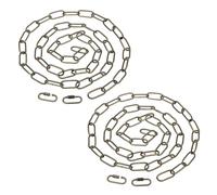 PATIKIL 2pcs 1.82m Cadena de Eslabón, Cadena de Hierro de Colgante de Iluminación con 4 Conectores de Bloqueo de Tornillo para Canastilla de Plantas Lámparas Colgantes Bronce
