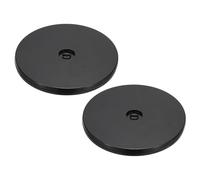 PATIKIL 2uds 6 Pulgadas Pesado Giratorio Soporte Negro | con Acero Bolas Rodamientos, 360° Rotación Tocadiscos Giratoria Tabla Base, para Grande Pantalla TV Computadoras Monitores