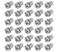 PATIKIL 30 Piezas De Aspas De Ventilador De Techo 1/4"-20 X 3/8 Plateado | Phillips Cabeza De Bandeja Tornillos De Reemplazo, De Acero Al Carbono, Para Motor De Ventilador De Techo
