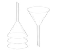 PATIKIL 4 Pcs Embudo De Plástico Transparente 3 Inch Para Llenar Botellas