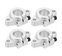 PATIKIL 4 Piezas SHF20 Aluminio Lineal Movimiento Varilla Riel Sujeción Guía Soporte para 20mm Diámetro Eje