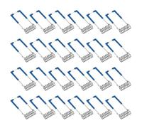 PATIKIL 41x15mm Empotrada Luz Resorte Clips, 24 Paquete Emisor Diodo Empotrado Iluminación Accesorios Seguridad Abrazaderas para Techo Lámpara, Azul