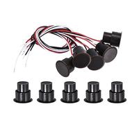 PATIKIL 5 Paquete Magnético Reed Interruptor para Alarma Sistema Marrón | NO NC Cableado Empotrado Puerta Sensor Ventana Contacto Interruptor