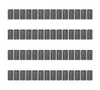 PATIKIL 50 Pcs 5/64" 2mm Manga De Lazo para Cable De Acero Cobre Negro | Doble Ferrula Duplex, Alambre, Para Ensartado De Lazo, Para Accesorios De Cable De Acero, Aparejos Pesca