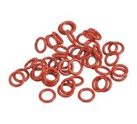 PATIKIL 50pcs Juntas Tóricas Rojas,12x8x2mm(OD*ID*T) Anillo de Silicona O Ring Sellado Métrico VMQ Reemplazo para Reparación de Válvulas de Compresor de Fontanería Automóviles HVAC