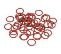 PATIKIL 50pcs Juntas Tóricas Rojas,16x12x2mm(OD*ID*T) Anillo de Silicona O Ring Sellado Métrico VMQ Reemplazo para Reparación de Válvulas de Compresor de Fontanería Automóviles HVAC