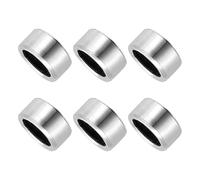 PATIKIL 6 Piezas De Espaciadores De Acero Inoxidable, 7mm DI x 10mm DE x 6mm Altura 304 Acero Inoxidable Casquillo Separador Sin Roscar Espaciador Redondo Para Tornillos Tuercas M7 1/4"
