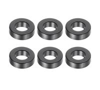 PATIKIL 6pcs M5 Separadores de Aluminio, Espaciadores Metálicos Redondos Espaciador de Metal de Aleación de Aluminio para M5 Tornillo Pernos, 3x5.2x10mm (L*ID*OD), Negro