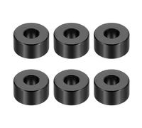 PATIKIL 6pcs M6 Separadores de Aluminio, Espaciadores Metálicos Redondos Espaciador de Metal de Aleación de Aluminio para M6 Tornillo Pernos, 8x6.2x15mm (L*ID*OD), Negro