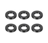PATIKIL 6pcs M6 Separadores de Aluminio, Espaciadores Metálicos Redondos Espaciador de Metal de Aleación de Aluminio para M6 Tornillo Pernos, 2x6.2x12mm (L*ID*OD), Negro