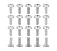 PATIKIL 8#-32x1/2" Tornillos de Cabeza Truss Phillips, 20 Pcs Tornillos para Madera, Tornillos para Máquina de Acero Inoxidable 304, Sujetadores, Herrajes para Aspas de Ventilador de Techo