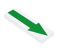PATIKIL Adhesivo de flecha, 15 x 3,7 cm, calcomanía de señal de flecha de | PVC, extraíble, autoadhesivo, impermeable para instrucciones seguras en carretera, pared, almacén, oficina, estacionamiento