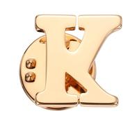 PATIKIL Alfileres de solapa con letra del alfabeto, broches de letras para mujeres, hombres, camisas, vestidos, trajes, abrigos, tono dorado, letra K