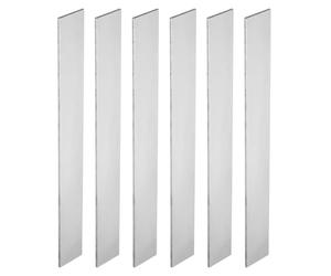 PATIKIL Barra Plana de Acero 1095, 6pcs, 305x38x4mm(L*An*G) Material para Fabricación de Cuchillos para Bricolaje en Blanco Hoja Metal, Profesional y Aficionado Uso, Plateado