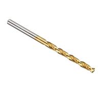 PATIKIL Brocas de 3.8mm, Acero de Alta Velocidad M42 con 8% Cobalto, Vástago Recto Jobber 135°, Recubierta de Nitruro de Titanio (TiN) para Metal Duro y Acero Inoxidable - 1 Unidad