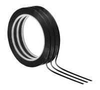 PATIKIL Cinta Para Pizarra Blanca 2mm X 66m, Paquete De 3 Cintas Delgadas Para Borrado En Seco Para Marcado De Gráficos DIY Arte, Negro