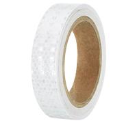 PATIKIL Cinta Reflectante, 1 Pulgada x 33 Pies, Impermeable, Alta Visibilidad, Autoadhesiva, Cinta de Conspicuidad para Señales de Advertencia al Aire Libre, Camiones, Blanco