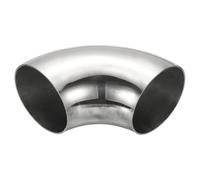 PATIKIL Codo Curvado Sobre Mandril 90 Grados Codo Escape Acero 89mm | Diámetro Exterior, Conector Tubería Escape Acero Inoxidable 304, Para Tubería Escape Barandilla Escalera HVAC