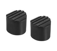 PATIKIL Escalera Antideslizante Pies 2,1"/52mm, 2uds Goma Redondo Pie Protector Estera Cojín Reemplazo para Telescópica Plegable Extensión Escalera Protección, Negro