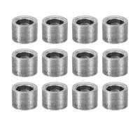 PATIKIL Espaciadores de Acero M6 12 Piezas Acero Metal Espaciadores 6 mm ID x 10 mm OD x 8 mm Longitud Acero al Carbono Redondo Espaciador para Tornillos de 1/4" o M6