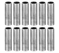 PATIKIL Espaciadores de Acero M6 12 Piezas Acero Metal Espaciadores 6 mm ID x 8 mm OD x 26 mm Longitud Acero al Carbono Redondo Espaciador para Tornillos de 1/4" o M6
