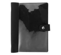 PATIKIL Funda de piel sintética A5, 6 anillos redondos, transparente, suave, PVC, protector de cuaderno de hojas sueltas, recargable, para planificador, diario de viaje, colección de tarjetas