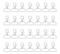 PATIKIL Ganchos Giratorios 1" (26 Mm), 35 Piezas Ganchos Garra Langosta Giratorios Metal Para Llaveros, Anillo D, Clip Para Cadena Llaves Para Hacer Llaveros, Herrajes Bolso, Plateado