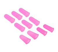 PATIKIL Goma Dedo Puntas, 2 Juego Silicona Pulgar Dedo Punta Protector Cubiertas Protección Dedos Agarraderas Dedal para Oficina Cuenta Clasificación Costura, Rosa Tamaño Surtido