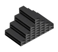 PATIKIL Grapas para Engrapadora, Paquete de 2 Grapas Estándar 26/6 de 1/4 Pulgada para Suministros de Oficina, Negro