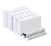 PATIKIL Grapas para Grapadora, 4 Paquete (1000uds Grapas Por Paquete) 26/6 Estándar 1/4 Pulgada Longitud Grapas Atascos Libre para Hogar Oficina Suministros, Plateado Tono