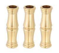 PATIKIL Husillo de Latón Macizo para Lámpara, 3Pcs Husillo de Latón Torneado Desliza Remate de Lámpara Tubo para Varilla de Lámpara de 1/8 IP o M10 Reparación Decoración, 15.5 x 54mm