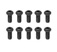 PATIKIL M10-1.5x30mm Tornillos de Cabeza Botón con Hexágono Interior, 10 Pcs Tornillo de Cabeza Alomada, Acero Aleado de Grado 10.9, Rosca Completa, para Accesorios de Ensamblaje de Coches