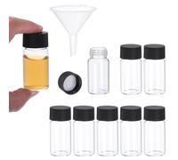 PATIKIL Paquete de 8 Frascos de Vidrio Transparente de 20 ml con Embudo
